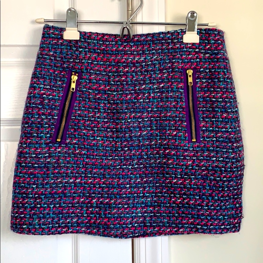 JCREW Tweed Mini Skirt